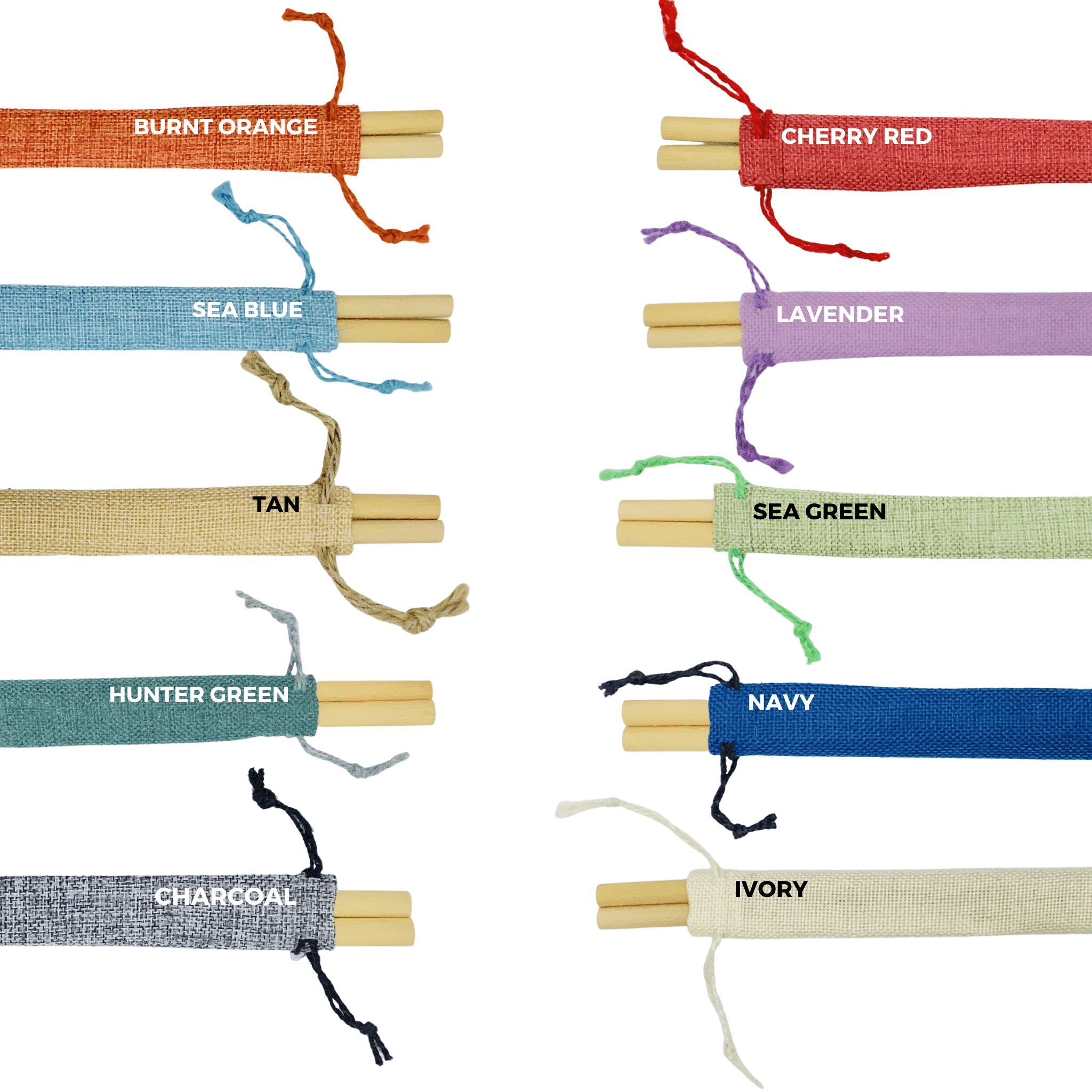 Color options for custom branded pouch