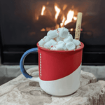 Holy City Straw Company Cocktail Reed Straw in Hot Cocoa Mug