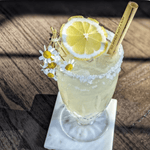 Holy City Straw Company Cocktail Reed Straw in Lemonade