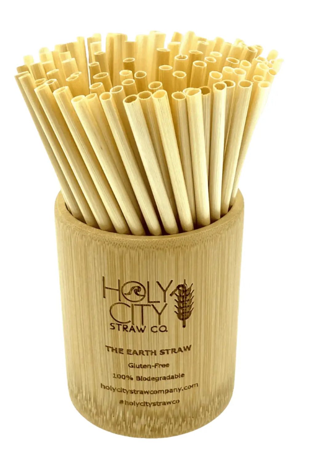 Holy City Straw Company Branded small Bamboo Straw Holder